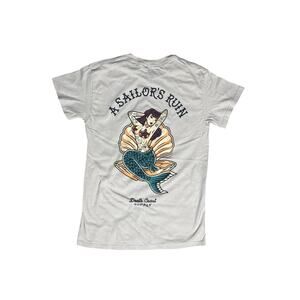 Death Coast Supply “A Sailor’s Ruin” Graphic T-Shirt Men’s Small 100% Cotton